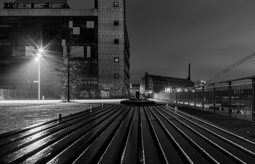 Berlin Schoeneweide, platz am kaisersteg, nacht, nachts, architektur, schöneweide, oberschöneweide, bei nacht, nachtfotografie, berlin bei nacht, berlin at night, berlin la nuit, nuit